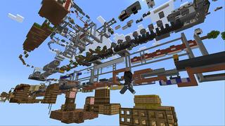 Screenshot of the Minecraft Bedrock Marketplace product Only Up Parkour created by Eescal Studios.