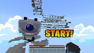 Screenshot of the Minecraft Bedrock Marketplace product Only Up Parkour created by Eescal Studios.