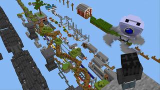 Screenshot of the Minecraft Bedrock Marketplace product Only Up Parkour created by Eescal Studios.