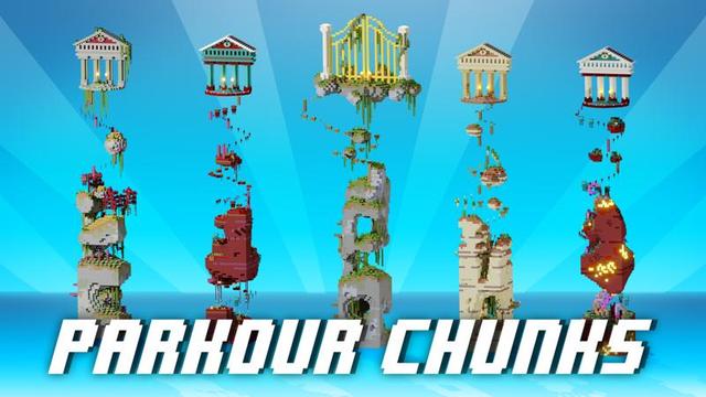 Thumbnail of the Minecraft Bedrock Marketplace product Parkour Chunks created by Eescal Studios.