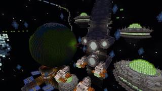 Screenshot of the Minecraft Bedrock Marketplace product Parkour Cosmos created by Eescal Studios.