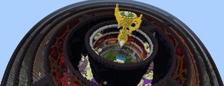 Panorama of the Minecraft Bedrock Marketplace product Parkour Rings created by Eescal Studios.