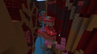 Screenshot of the Minecraft Bedrock Marketplace product Parkour Rings created by Eescal Studios.