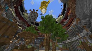 Screenshot of the Minecraft Bedrock Marketplace product Parkour Rings created by Eescal Studios.