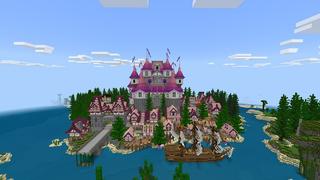 Screenshot of the Minecraft Bedrock Marketplace product Pink Castle created by Eescal Studios.
