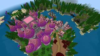 Screenshot of the Minecraft Bedrock Marketplace product Pink Castle created by Eescal Studios.