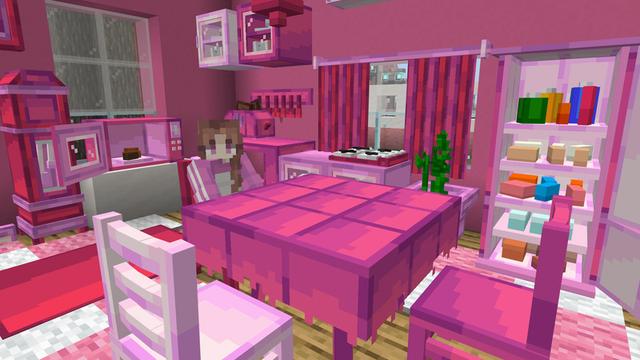 Screenshot of the Minecraft Bedrock Marketplace product Pink City created by Eescal Studios.