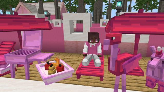 Screenshot of the Minecraft Bedrock Marketplace product Pink City created by Eescal Studios.