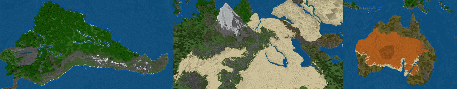 Panorama of the Minecraft Bedrock Marketplace product Project Earth created by Eescal Studios.