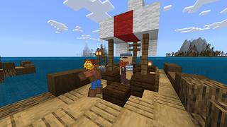 Screenshot of the Minecraft Bedrock Marketplace product Raft Survival created by Eescal Studios.