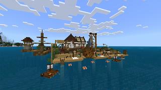 Screenshot of the Minecraft Bedrock Marketplace product Raft Survival created by Eescal Studios.