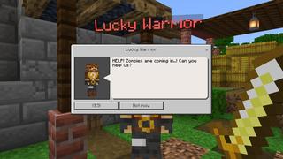 Screenshot of the Minecraft Bedrock Marketplace product Random Lucky Drops created by Eescal Studios.