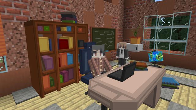 Screenshot of the Minecraft Bedrock Marketplace product School Life created by Eescal Studios.