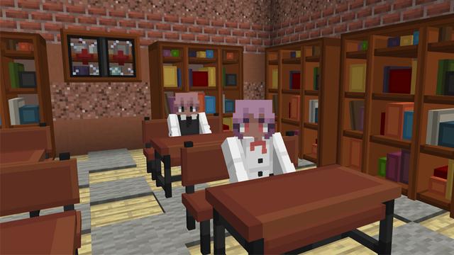 Screenshot of the Minecraft Bedrock Marketplace product School Life created by Eescal Studios.