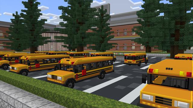 Screenshot of the Minecraft Bedrock Marketplace product School Life created by Eescal Studios.