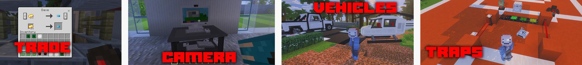 Panorama of the Minecraft Bedrock Marketplace product Security Mansion created by Eescal Studios.