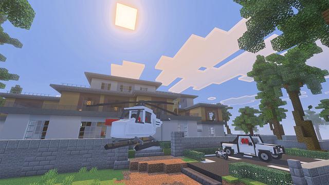 Screenshot of the Minecraft Bedrock Marketplace product Security Mansion created by Eescal Studios.