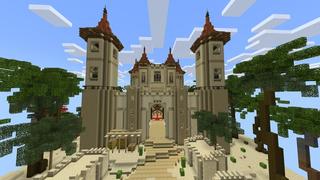 Screenshot of the Minecraft Bedrock Marketplace product Skyblock Castle Fights created by Eescal Studios.