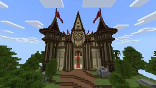 Screenshot of the Minecraft Bedrock Marketplace product Skyblock Castle Fights created by Eescal Studios.