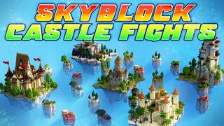 Thumbnail of the Minecraft Bedrock Marketplace product Skyblock Castle Fights created by Eescal Studios.