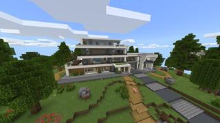 Screenshot of the Minecraft Bedrock Marketplace product Skyblock Mansion created by Eescal Studios.