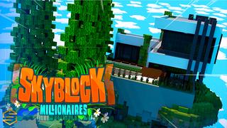 Thumbnail of the Minecraft Bedrock Marketplace product Skyblock Millionaires created by Eescal Studios.