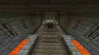 Screenshot of the Minecraft Bedrock Marketplace product Skyblock Volcano Base created by Eescal Studios.