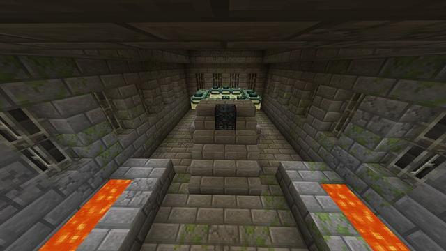 Screenshot of the Minecraft Bedrock Marketplace product Skyblock Volcano Base created by Eescal Studios.