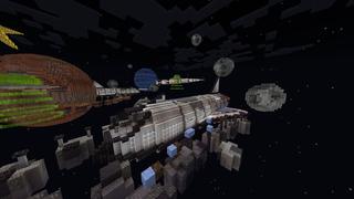 Screenshot of the Minecraft Bedrock Marketplace product Space Parkour created by Eescal Studios.