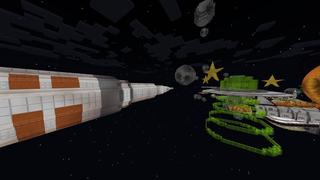 Screenshot of the Minecraft Bedrock Marketplace product Space Parkour created by Eescal Studios.