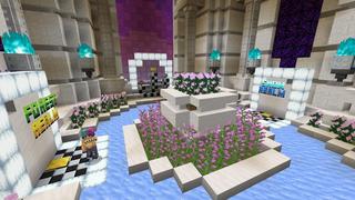 Screenshot of the Minecraft Bedrock Marketplace product Speed Boat Racing created by Eescal Studios.