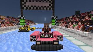 Screenshot of the Minecraft Bedrock Marketplace product Speed Boat Racing created by Eescal Studios.