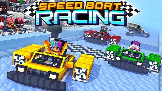 Thumbnail of the Minecraft Bedrock Marketplace product Speed Boat Racing created by Eescal Studios.