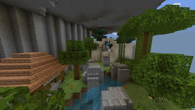 Screenshot of the Minecraft Bedrock Marketplace product Spiral Parkour created by Eescal Studios.