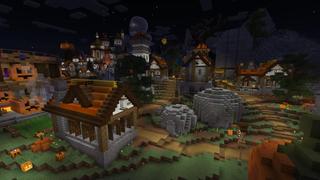 Screenshot of the Minecraft Bedrock Marketplace product Spooky Town created by Eescal Studios.