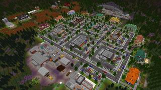 Screenshot of the Minecraft Bedrock Marketplace product Suburban Life created by Eescal Studios.