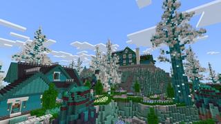 Screenshot of the Minecraft Bedrock Marketplace product Super Chill Mansion created by Eescal Studios.