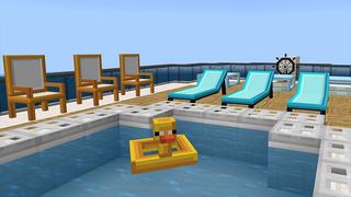 Screenshot of the Minecraft Bedrock Marketplace product Superyacht created by Eescal Studios.