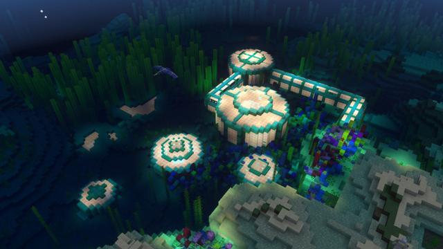Screenshot of the Minecraft Bedrock Marketplace product Underwater Facility created by Eescal Studios.