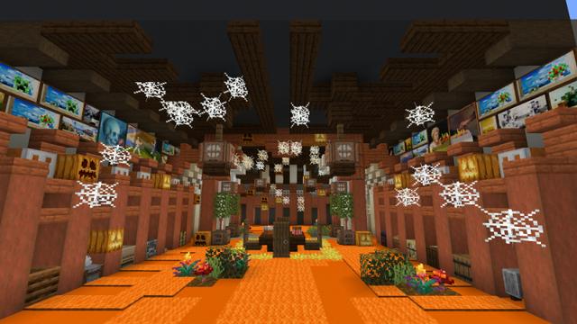 Screenshot of the Minecraft Bedrock Marketplace product Underwater Spooky Mansion created by Eescal Studios.