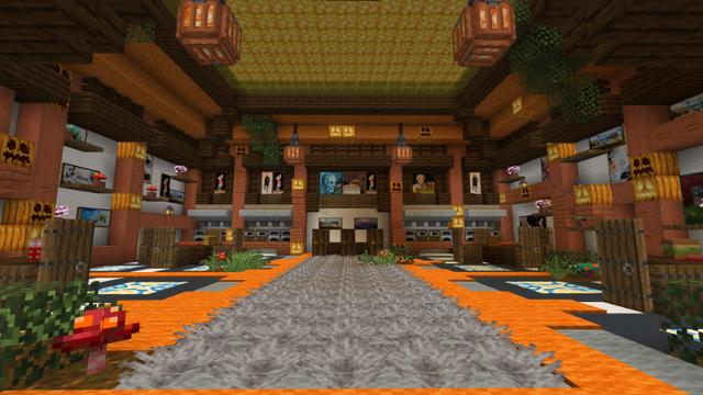 Screenshot of the Minecraft Bedrock Marketplace product Underwater Spooky Mansion created by Eescal Studios.