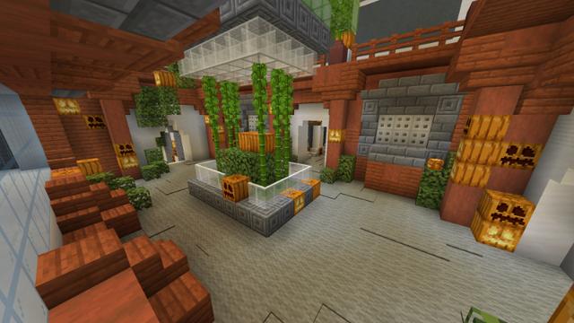 Screenshot of the Minecraft Bedrock Marketplace product Underwater Spooky Mansion created by Eescal Studios.