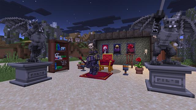 Screenshot of the Minecraft Bedrock Marketplace product Vampire Expansion Add-On created by Eescal Studios.