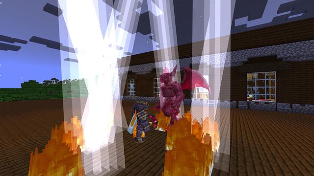 Screenshot of the Minecraft Bedrock Marketplace product Vampire Expansion Add-On created by Eescal Studios.