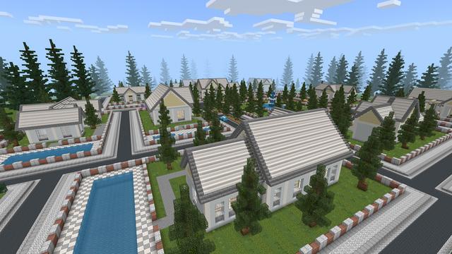 Screenshot of the Minecraft Bedrock Marketplace product White Furniture created by Eescal Studios.