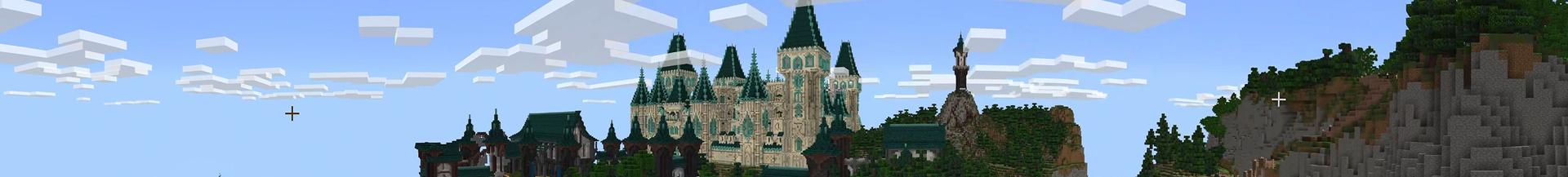 Panorama of the Minecraft Bedrock Marketplace product Wizard World created by Eescal Studios.