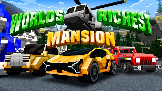 Thumbnail of the Minecraft Bedrock Marketplace product Worlds Richest Mansion created by Eescal Studios.
