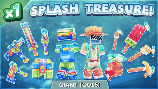 Thumbnail of the Minecraft Bedrock Marketplace product 1x Splash Treasure created by Enchanted.