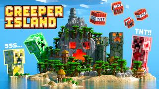 Thumbnail of the Minecraft Bedrock Marketplace product Creeper Island created by Enchanted.