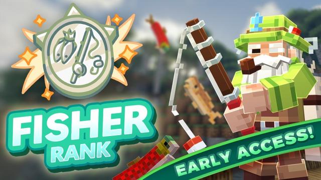 Thumbnail of the Minecraft Bedrock Marketplace product [EARLY ACCESS] Fisher Rank [FISHING] created by Enchanted.
